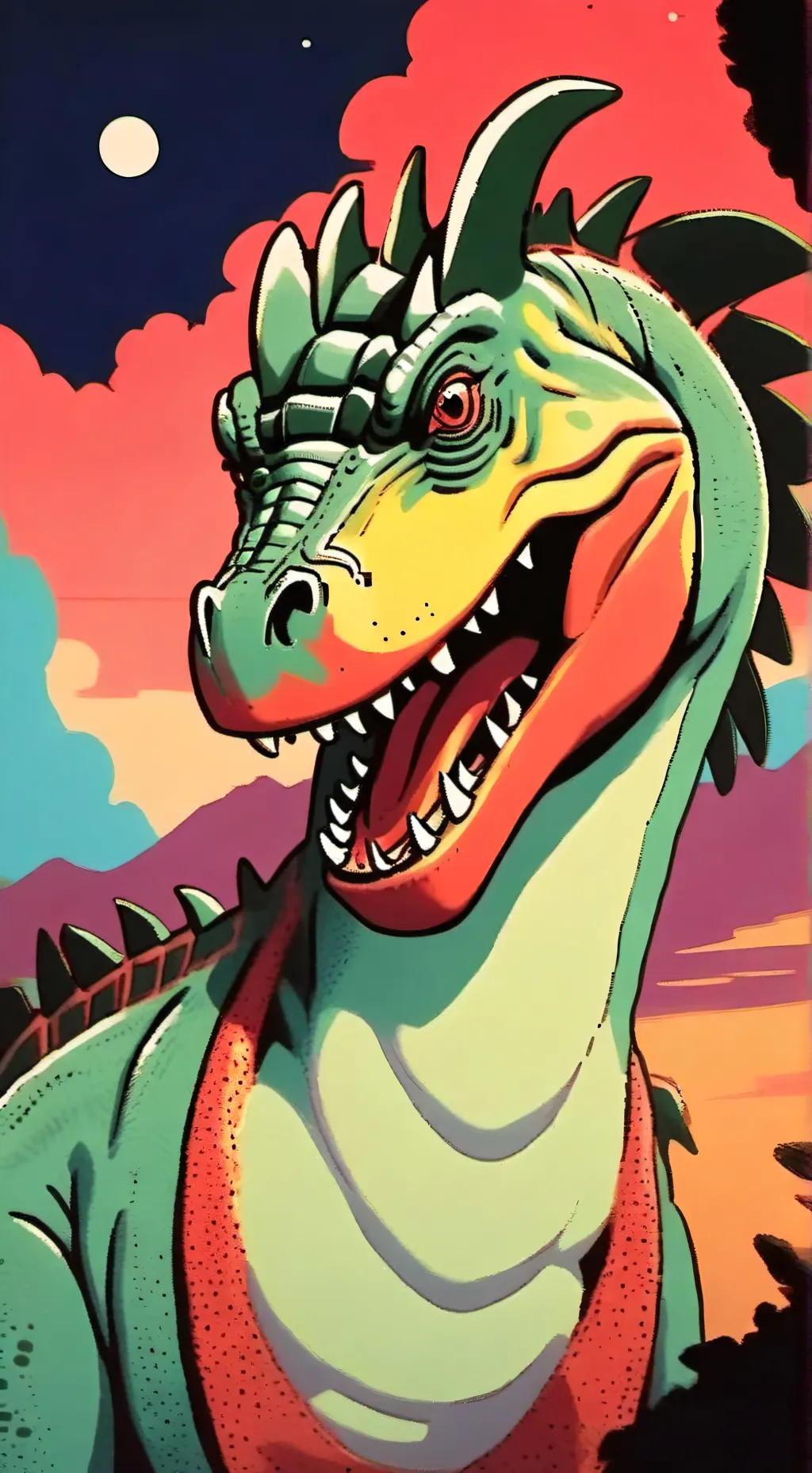 ai character: allosauras background