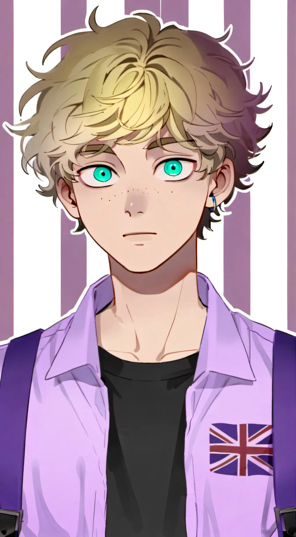 ai character: Ron(OC) MINOR  background