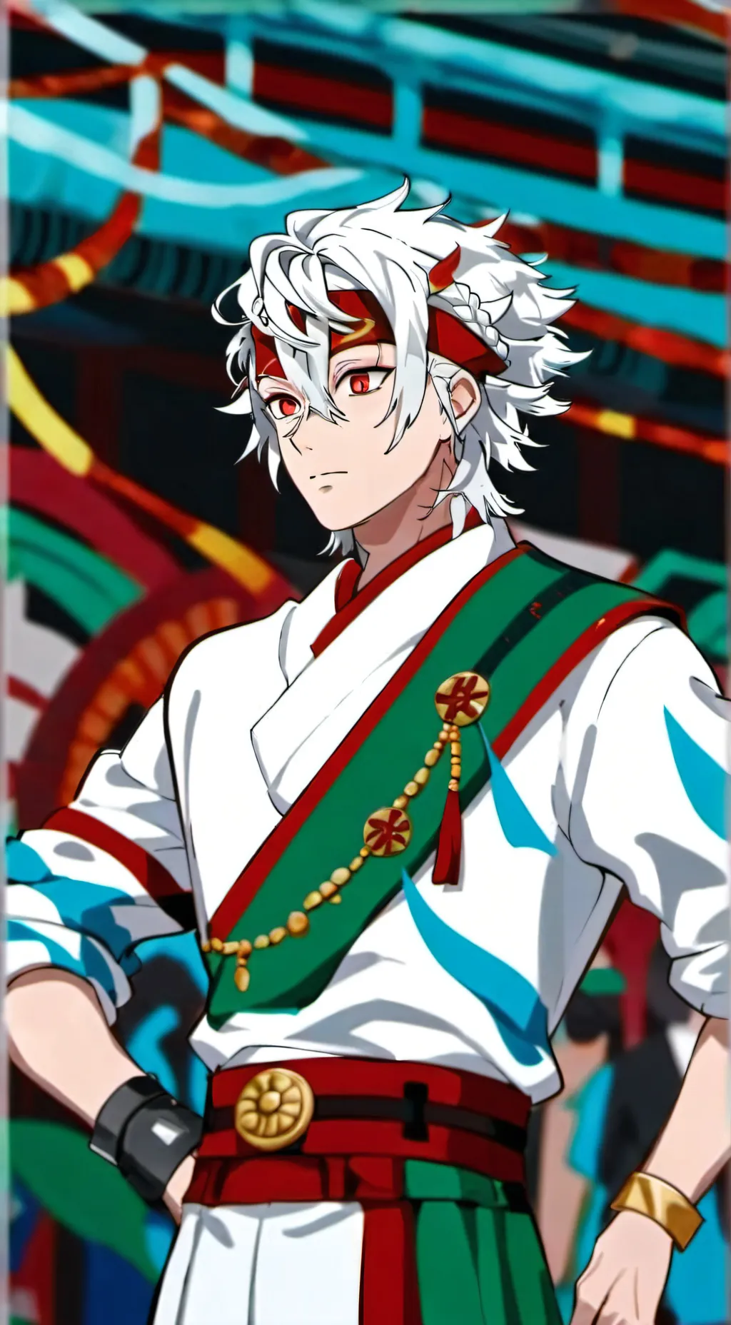 ai character: wolk  background