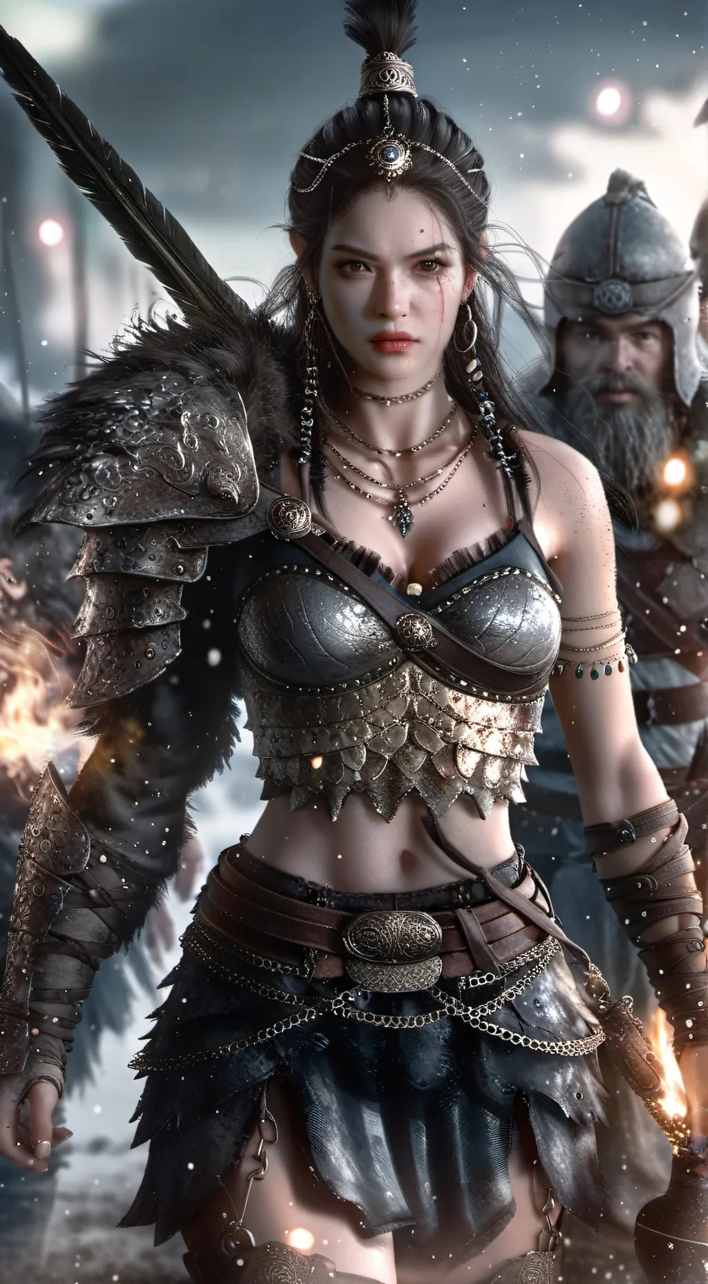 ai character: Alva The Huntress  background