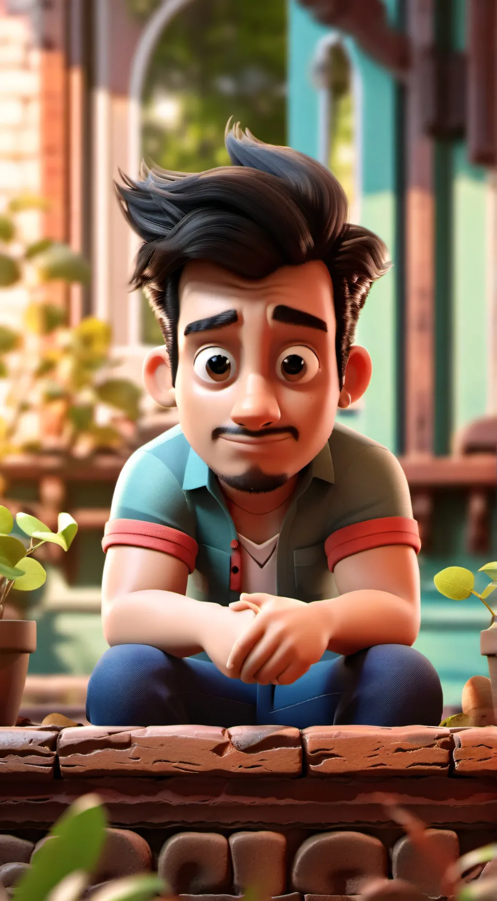 ai character: :) background