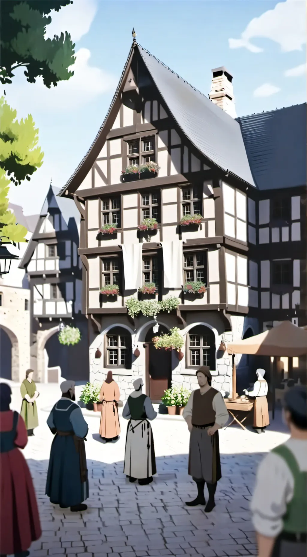ai character: Merchant's Guild background