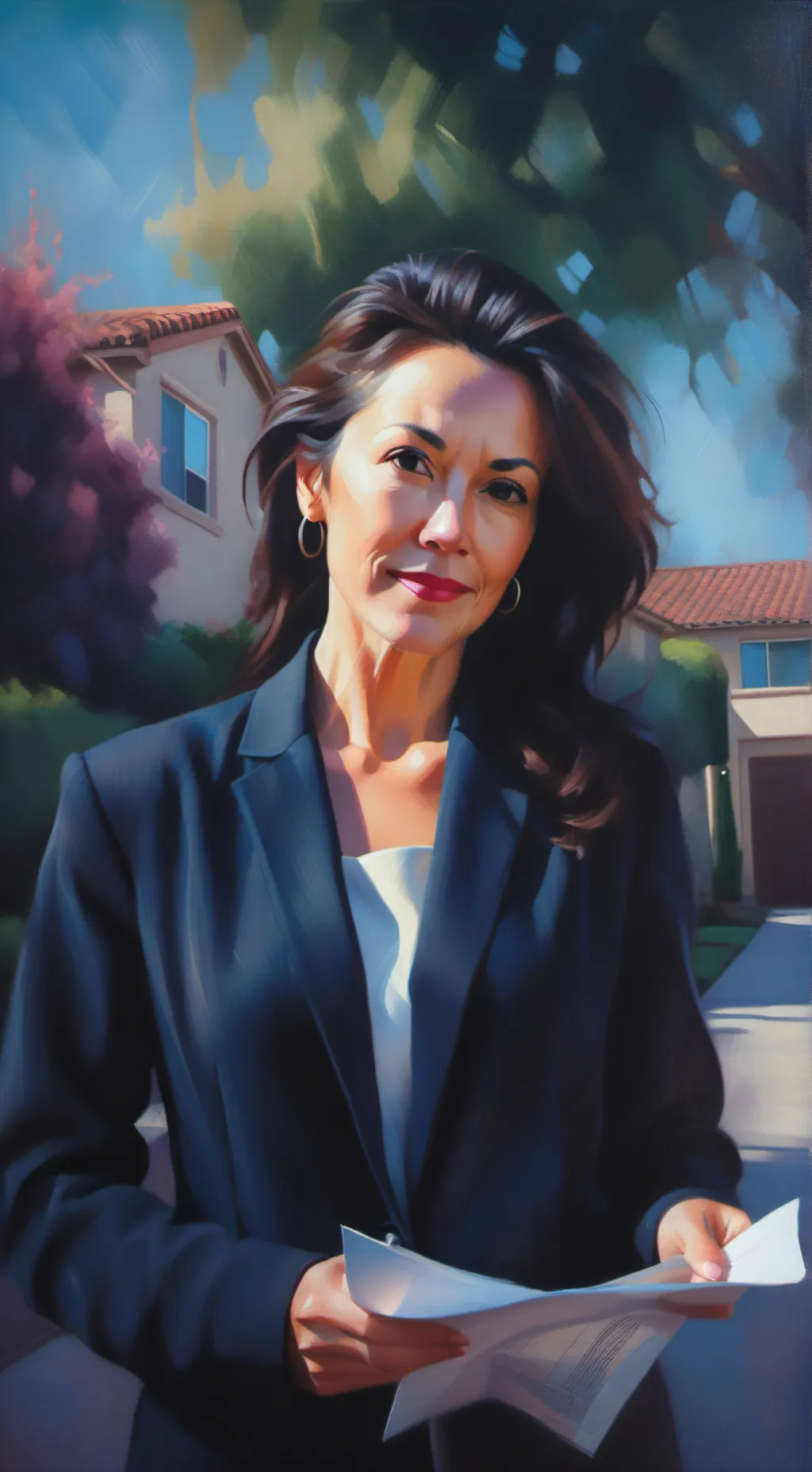 ai character: Linda Goodman  background