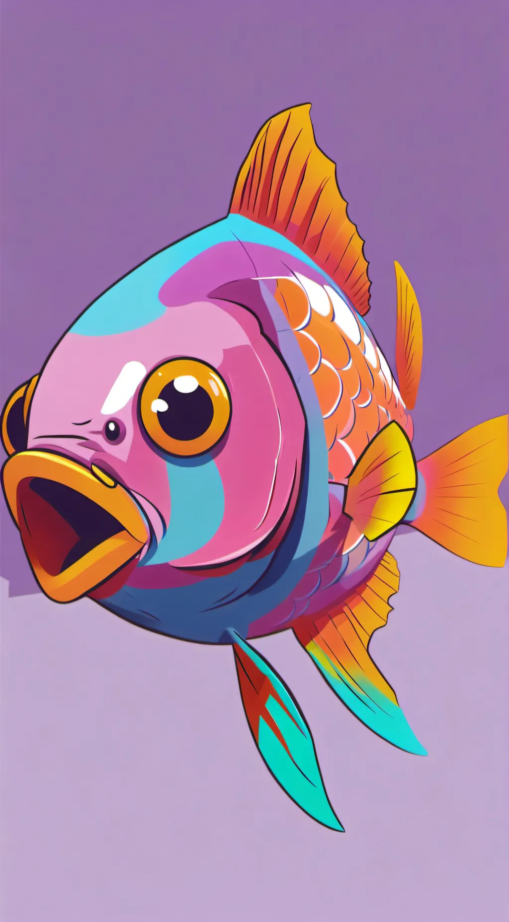 ai character: Fish background
