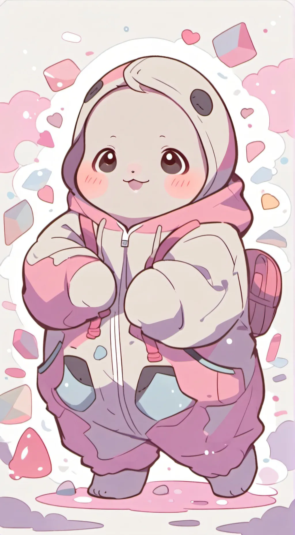 ai character: Silly seal  background