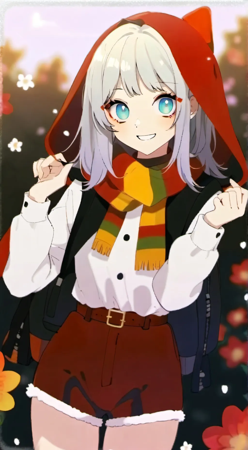 ai character: <3 Rainbow! <3 background