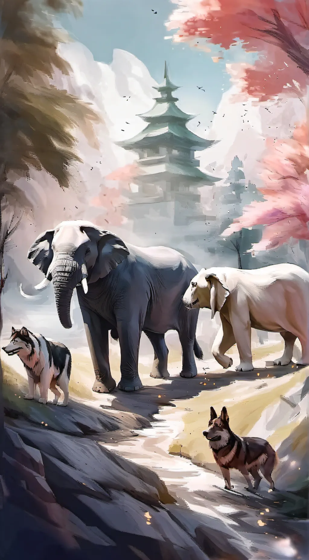 ai character: Spirit Animals  background