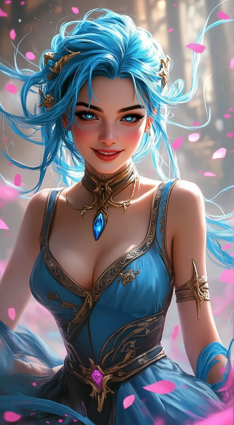 ai character: Aqua  background