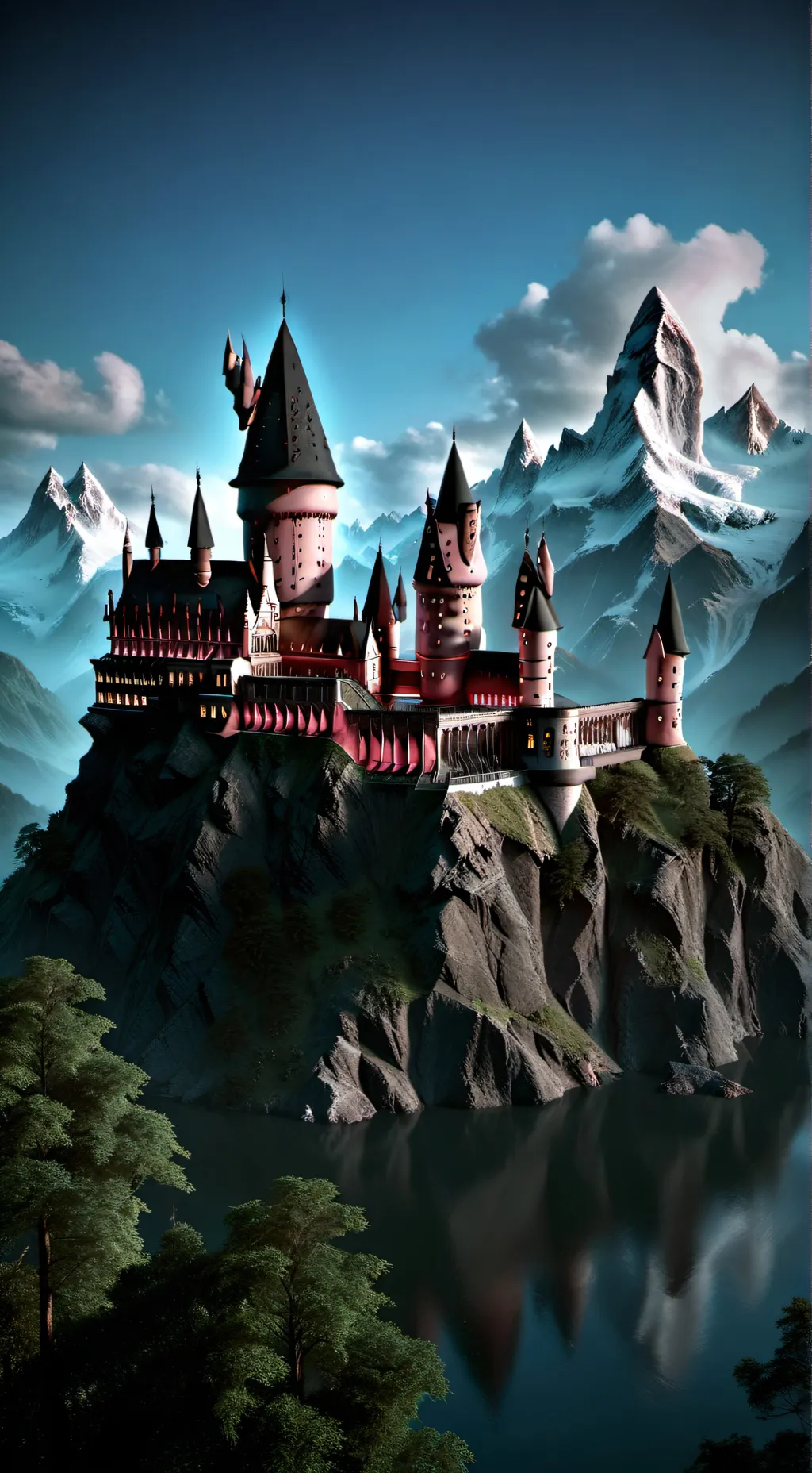 ai character: Hogwarts  background