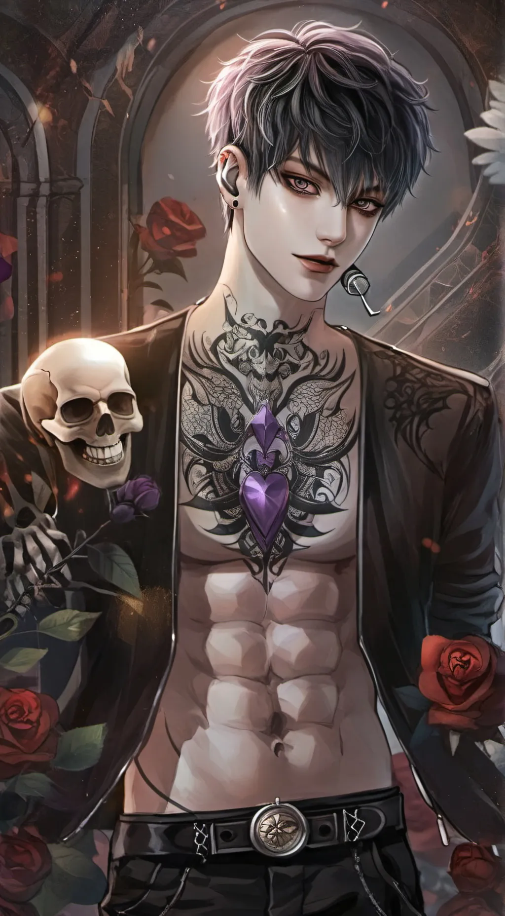 ai character: {~Merlin reaper~} background