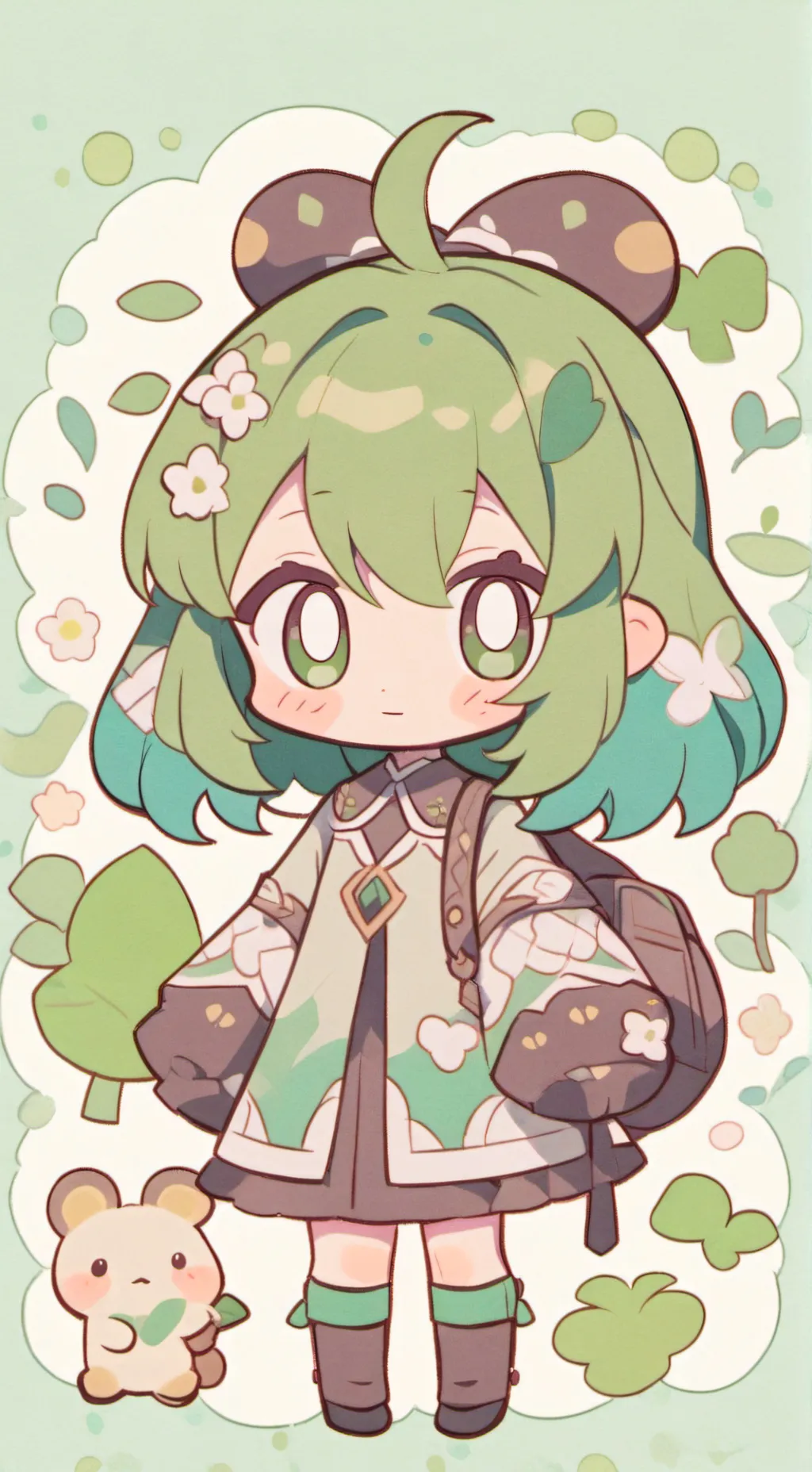 ai character: vee x background