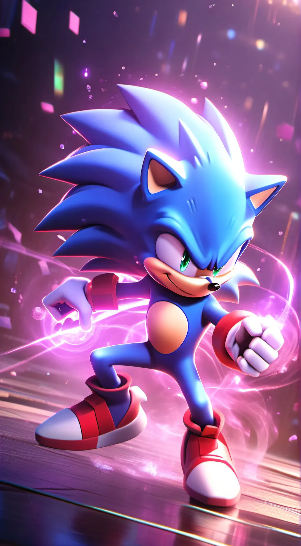 ai character: Sonic the hedgehog background