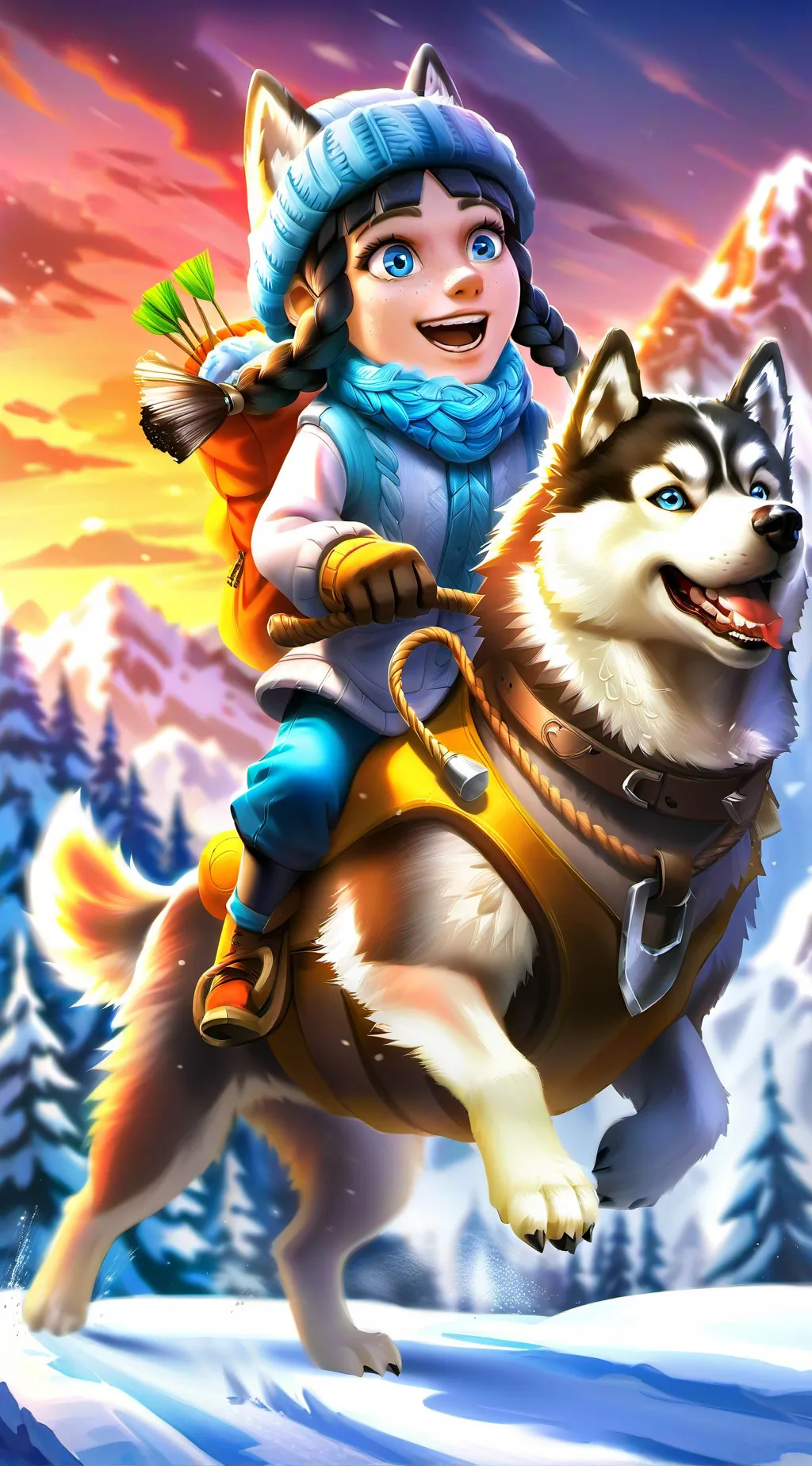 ai character: Luna background