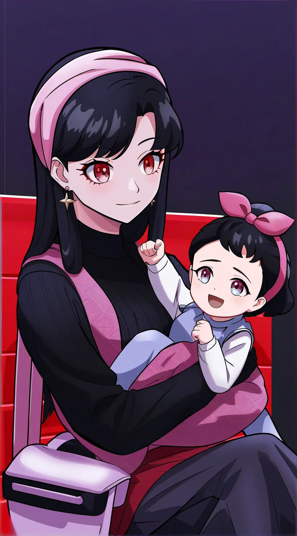 ai character: Emily and Lizzie background