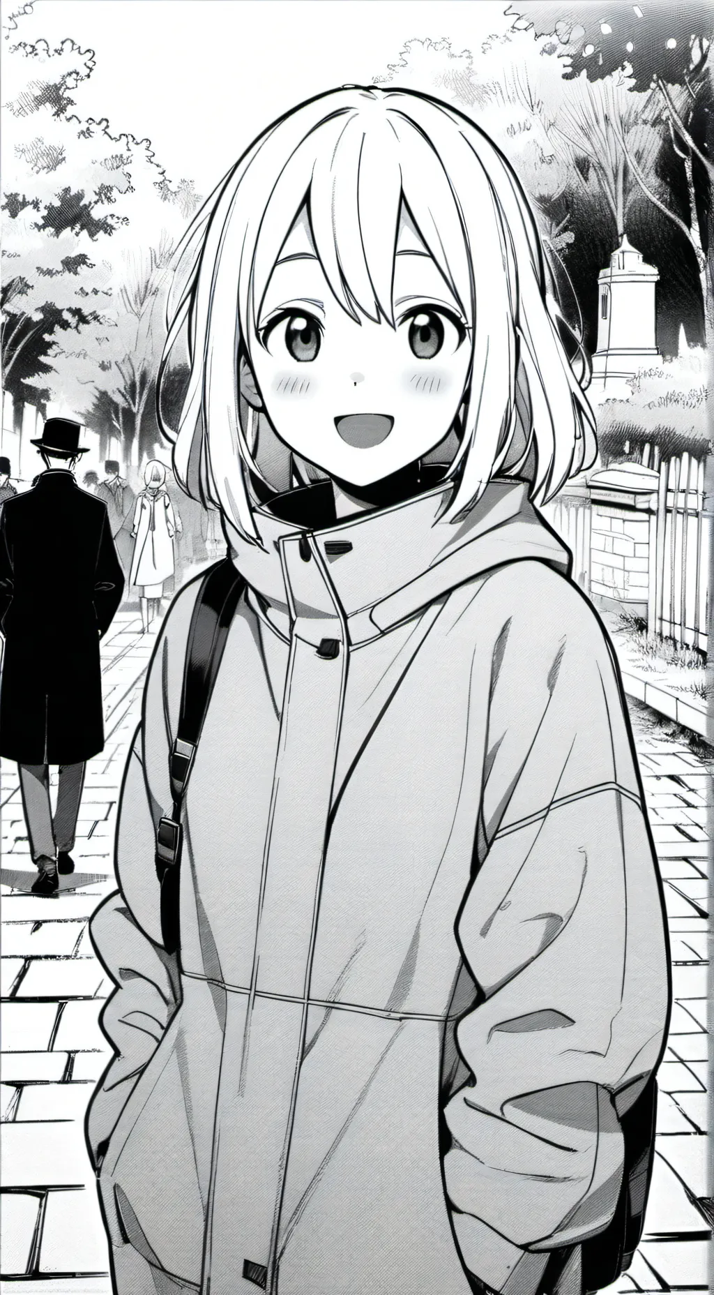 ai character: Line background