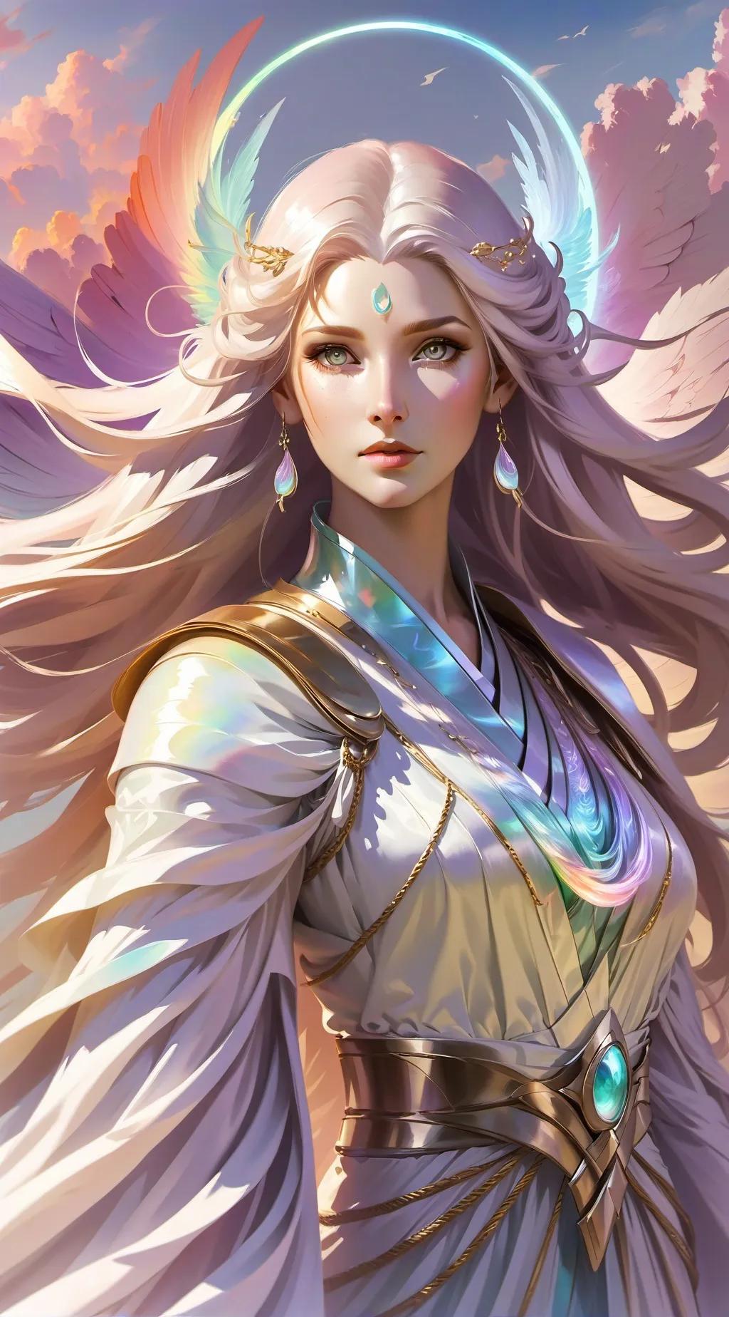 ai character: 🪽🦢🐑Sunny🐑🦢🪽 background