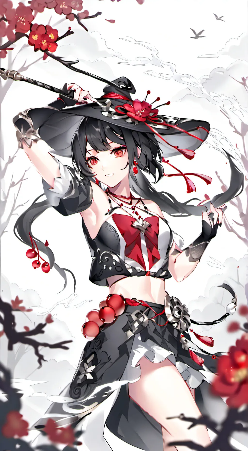 ai character: Embarazo falso background