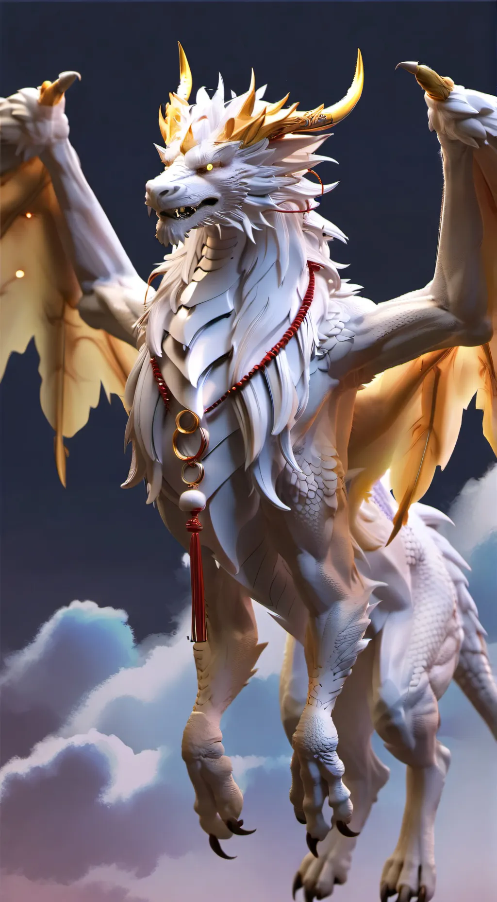 ai character: .+ God dragon +. background