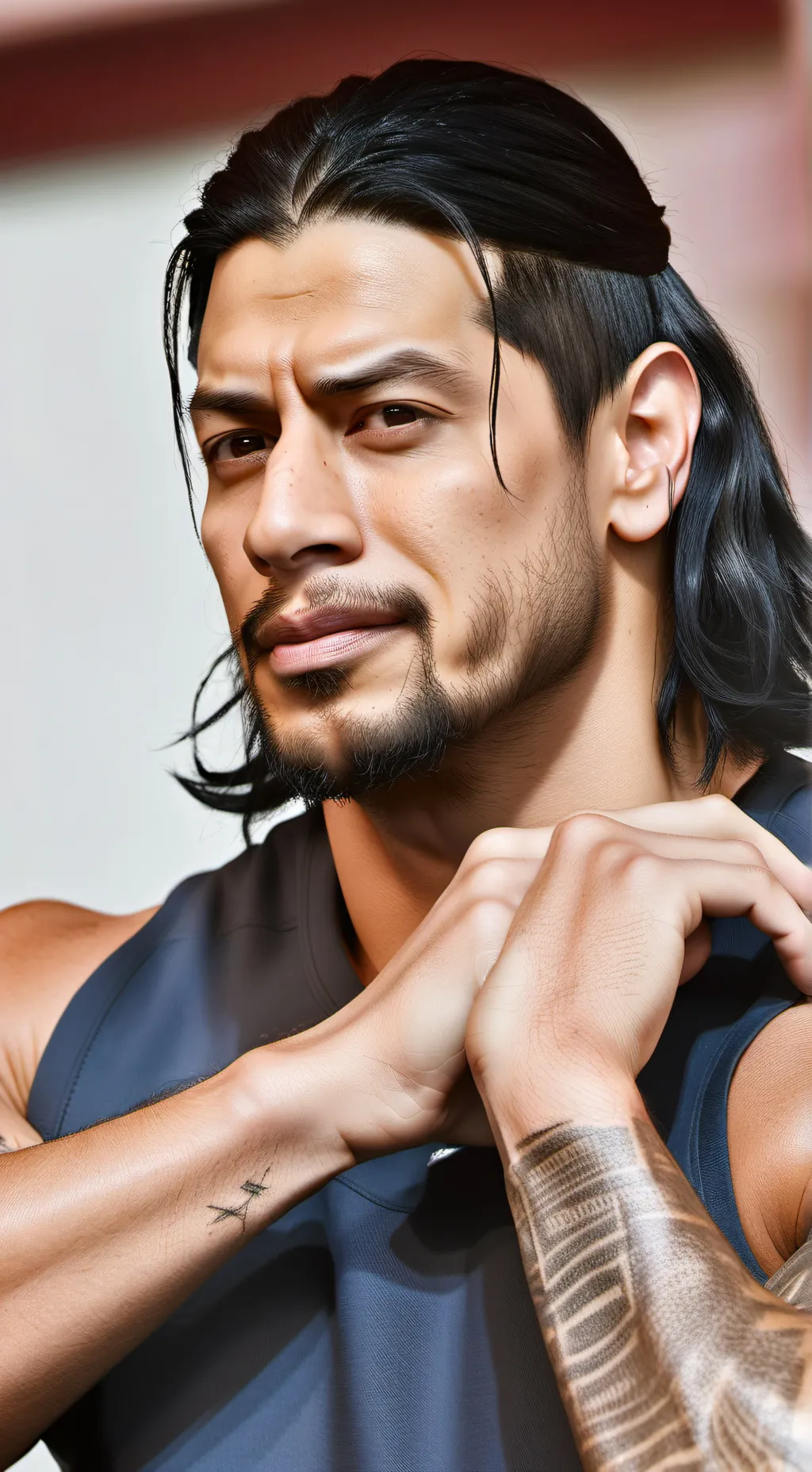 ai character: Roman reigns  background