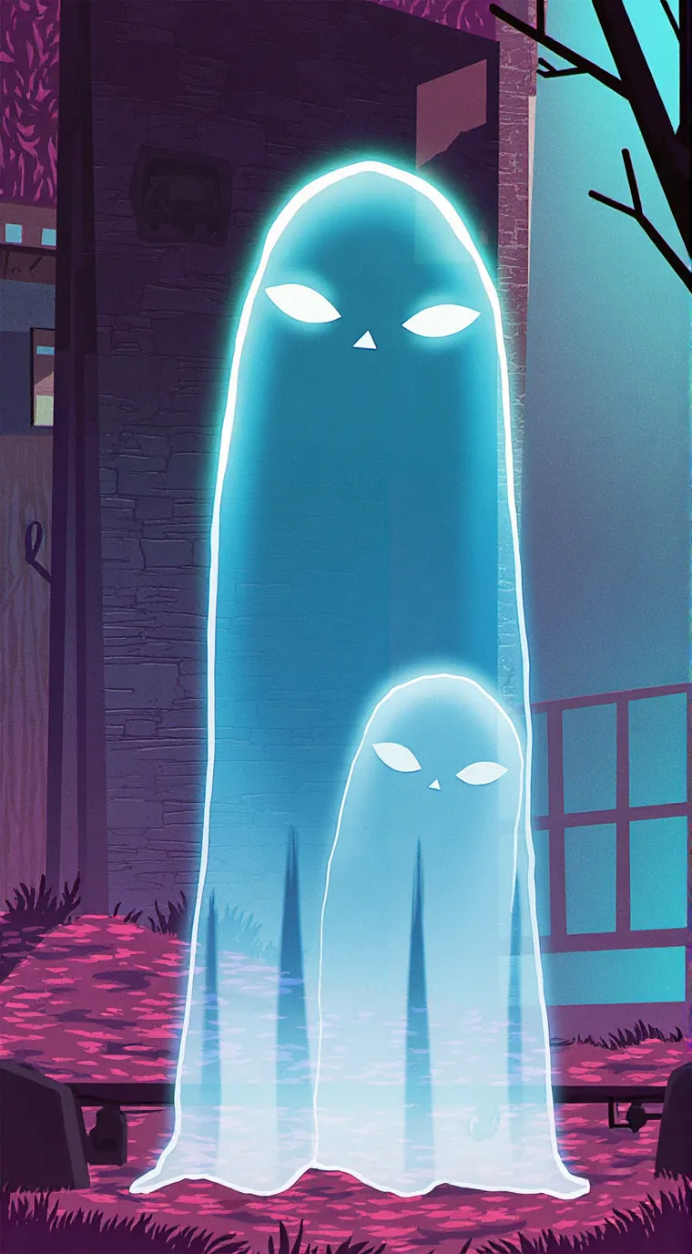 ai character: ghosts background
