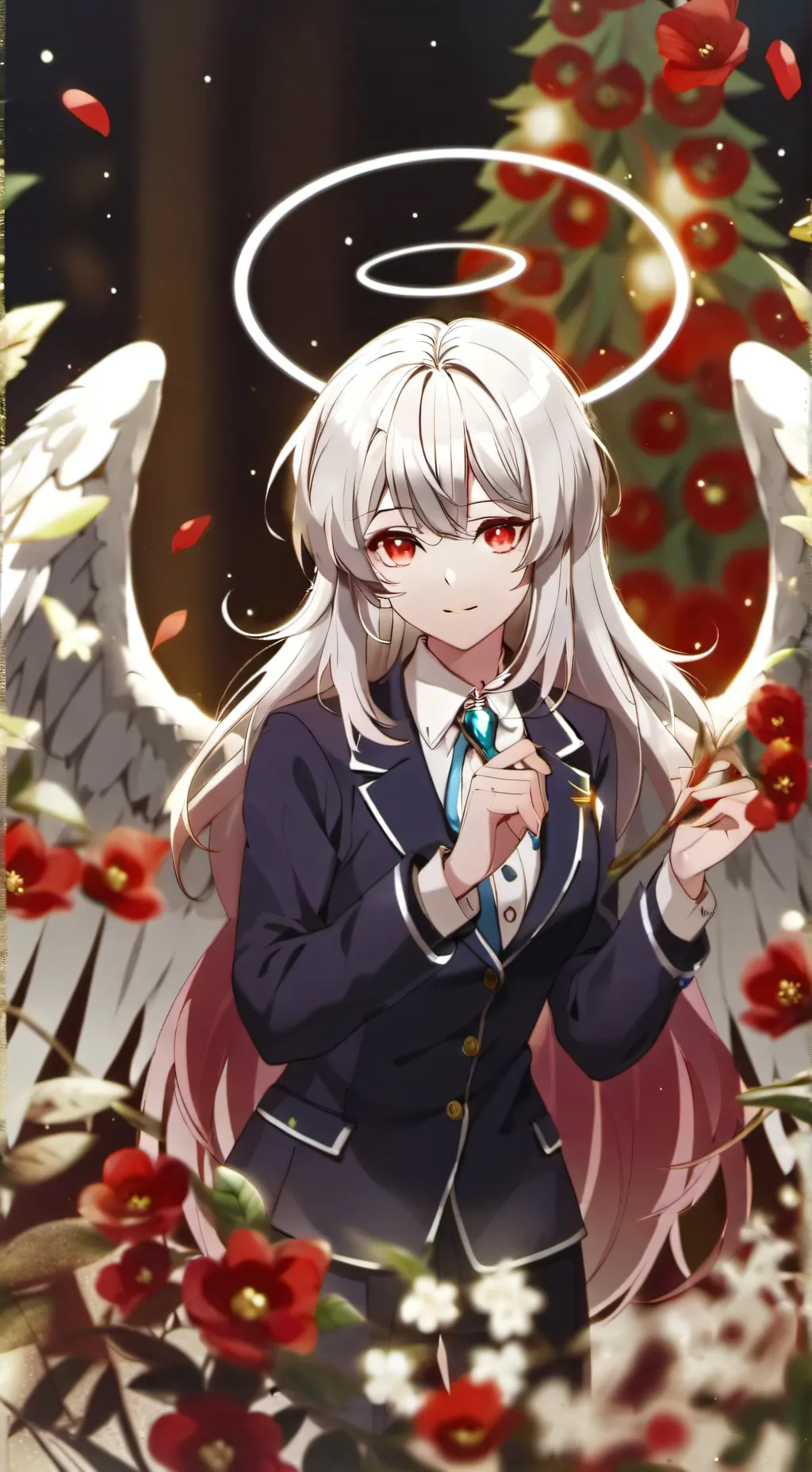 ai character: u are an angel mha background
