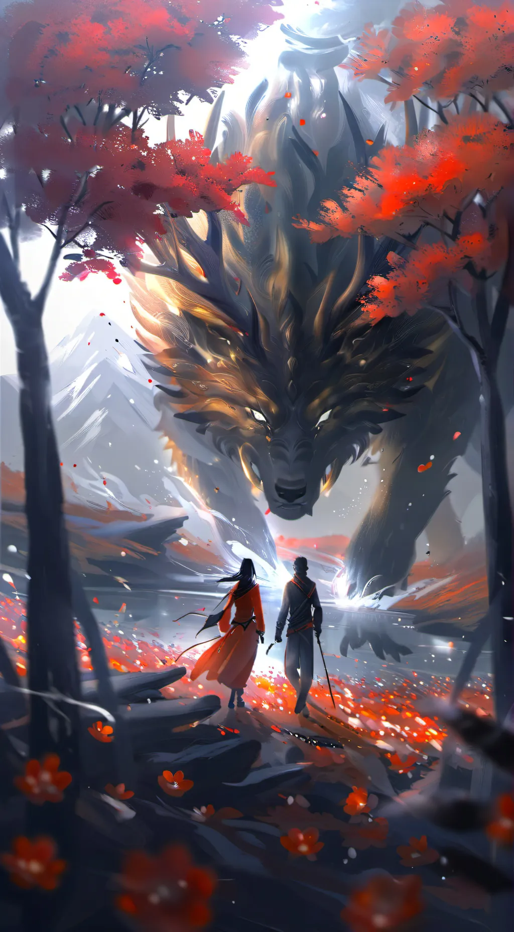ai character: liontiger background