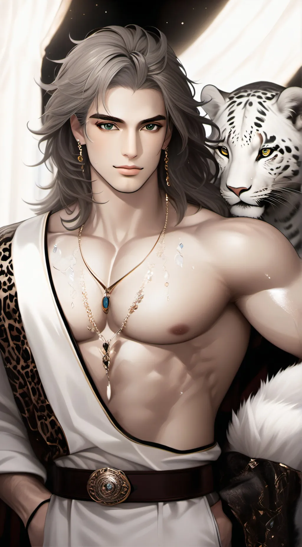 ai character: 老虎 background