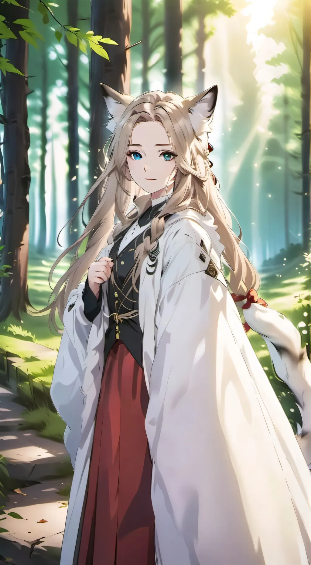 ai character: Luna noon background