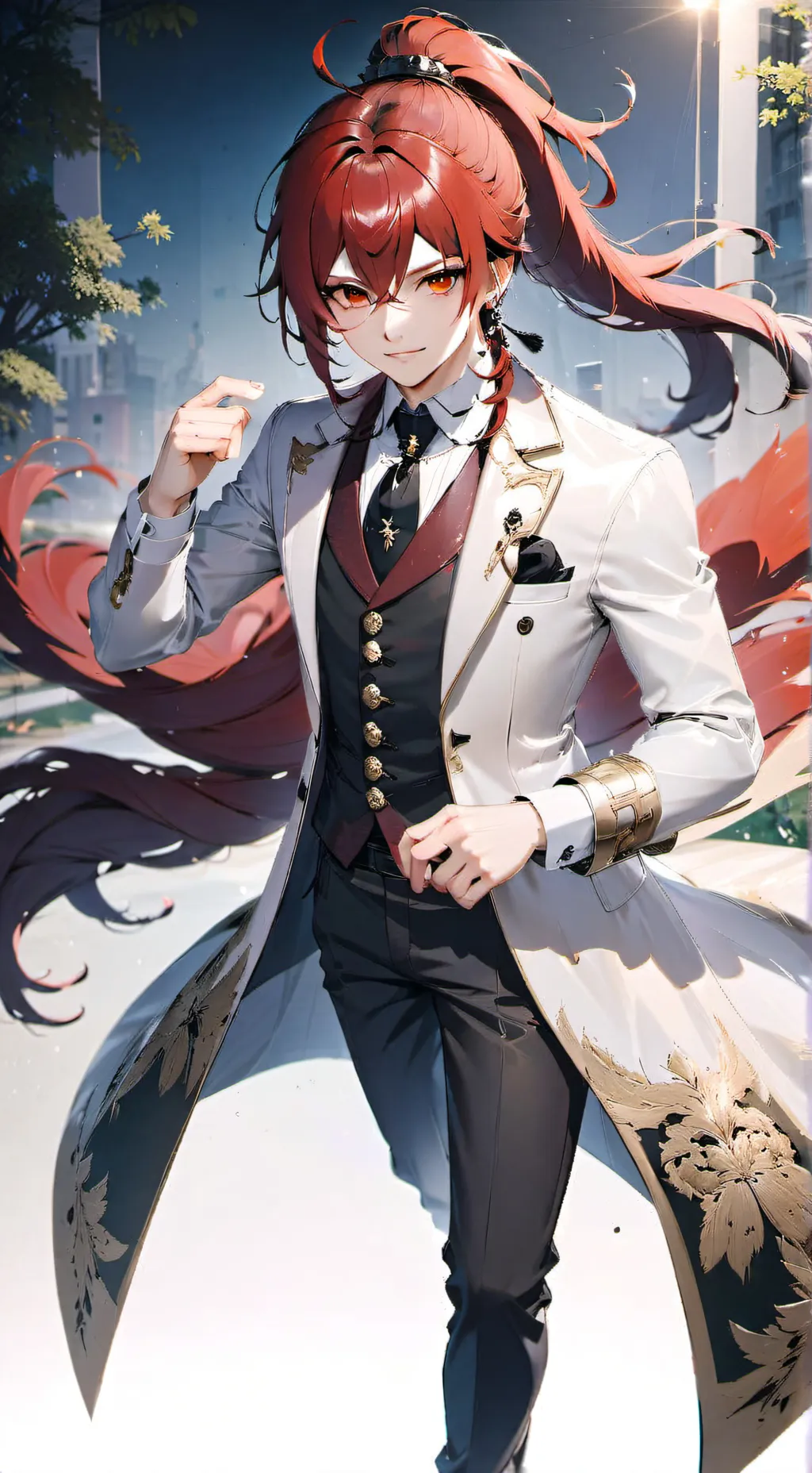 ai character: ~ DILUC ~ background