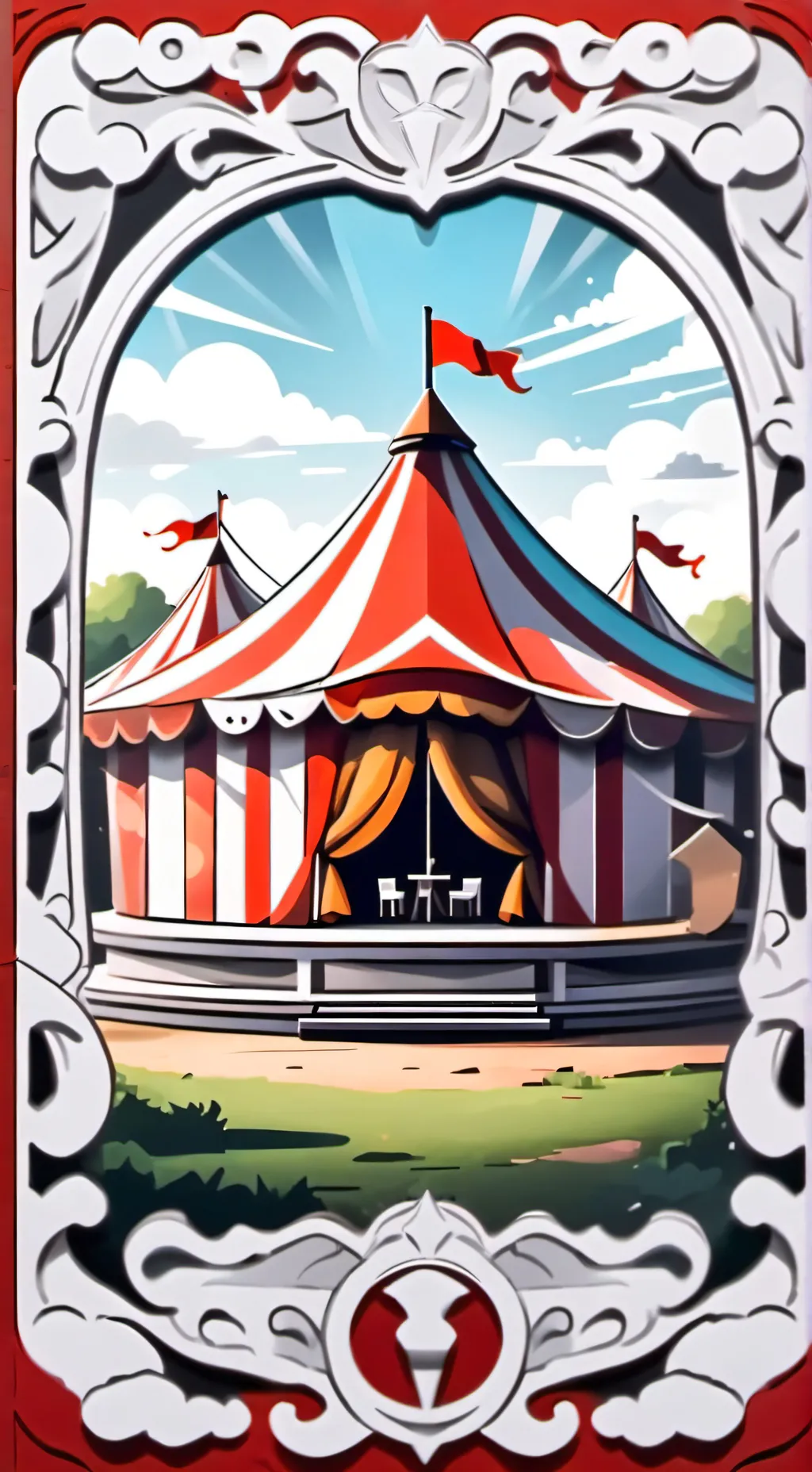 ai character: Pomni la celosa  background