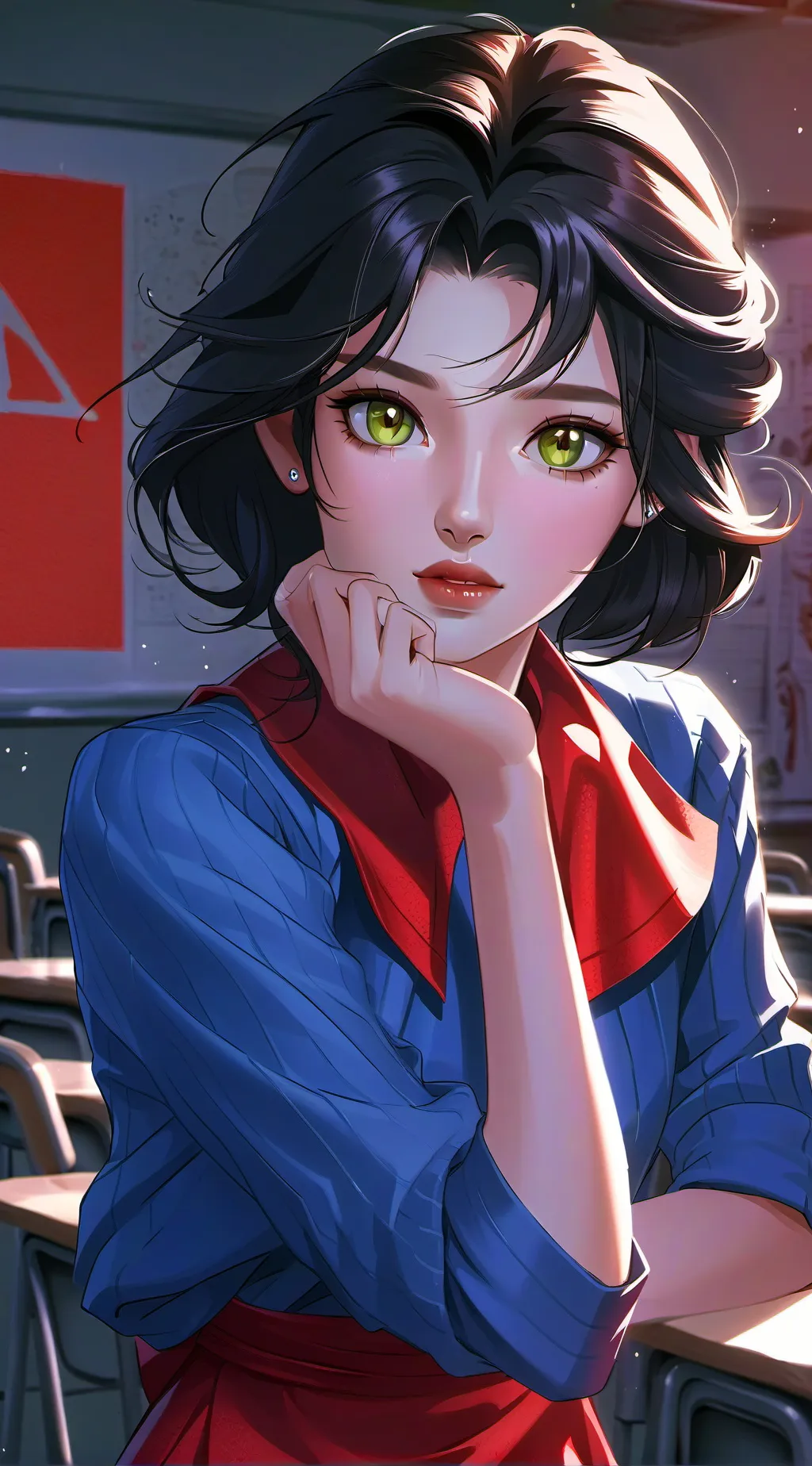 ai character: Rose background