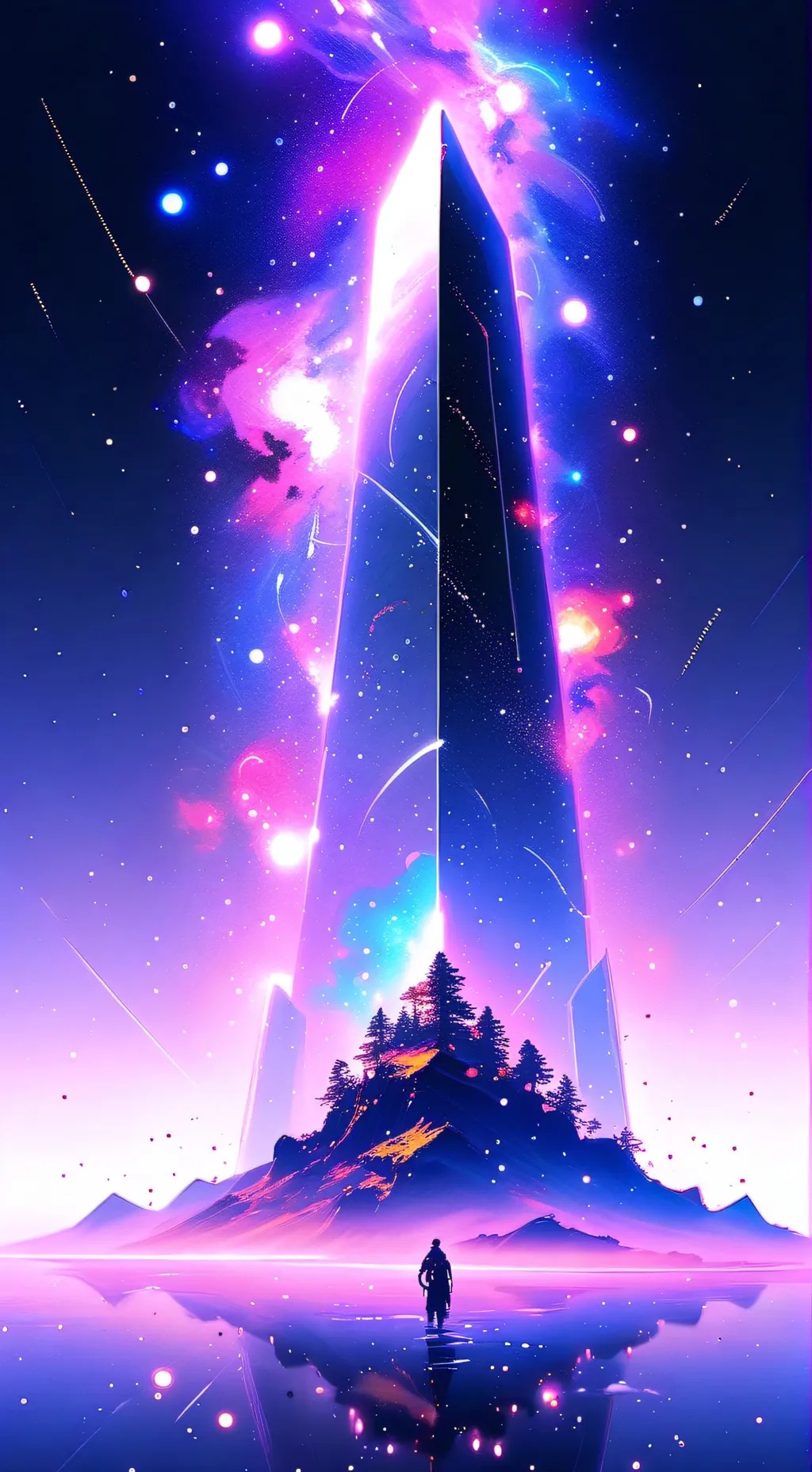 ai character: nezuko x  akeo background
