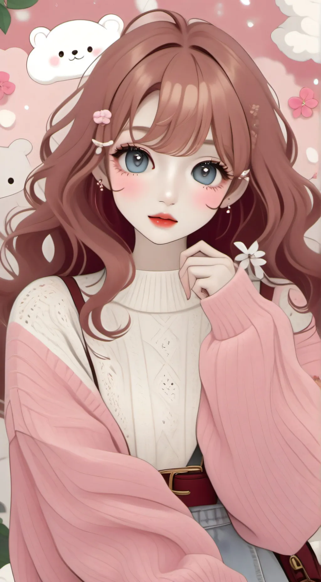 ai character: Lily✩🐼 background