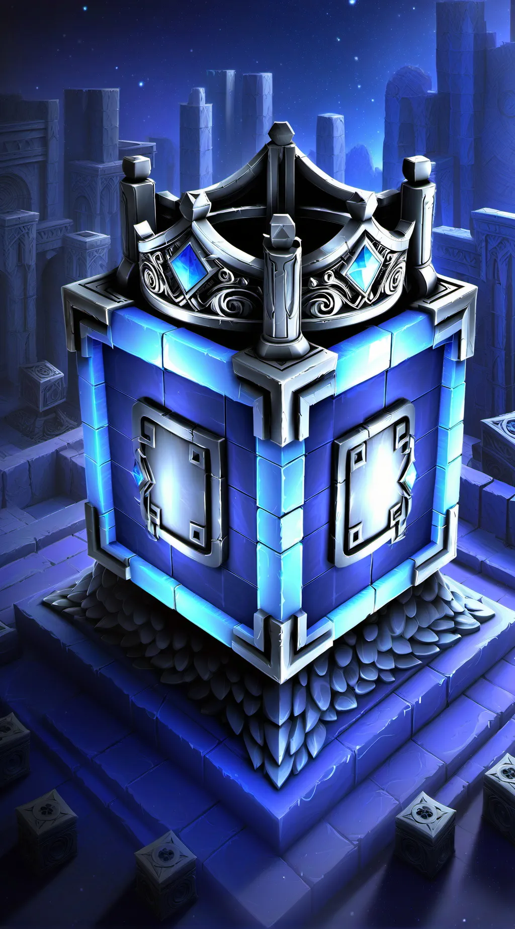 ai character: geometry dash  background