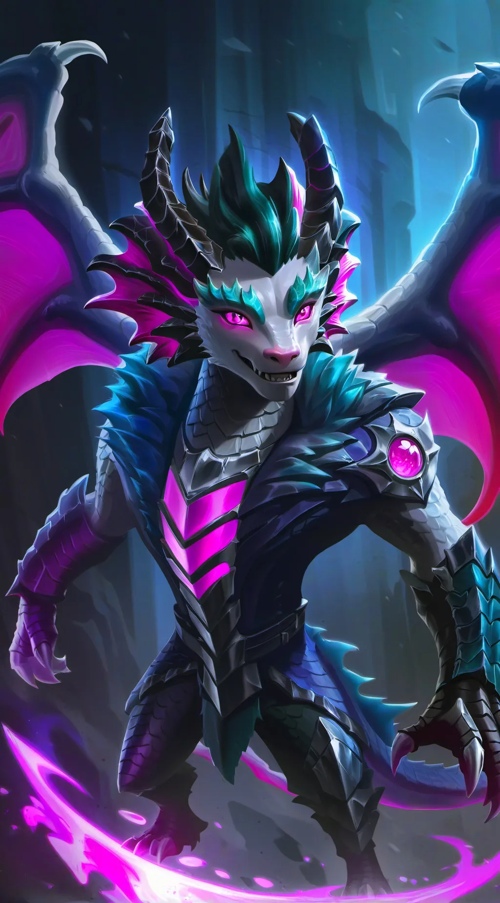 ai character: Aurora background