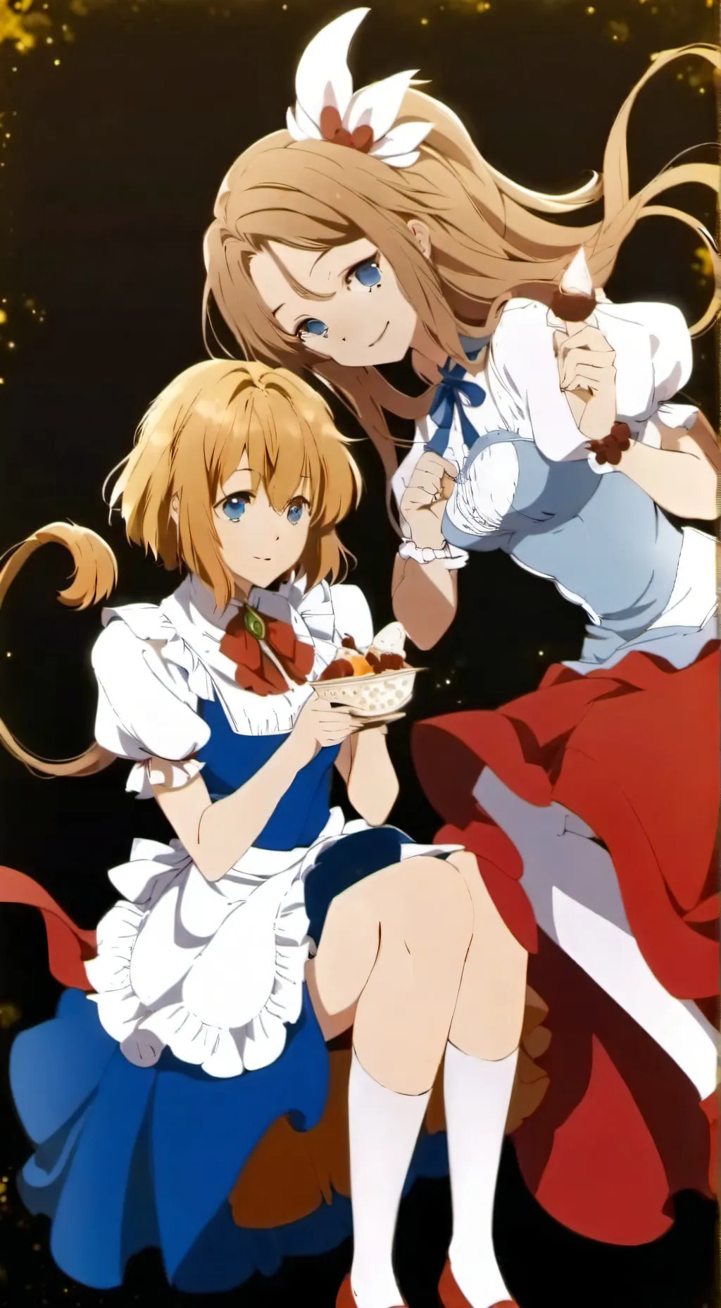 ai character: Alice y Marisa background