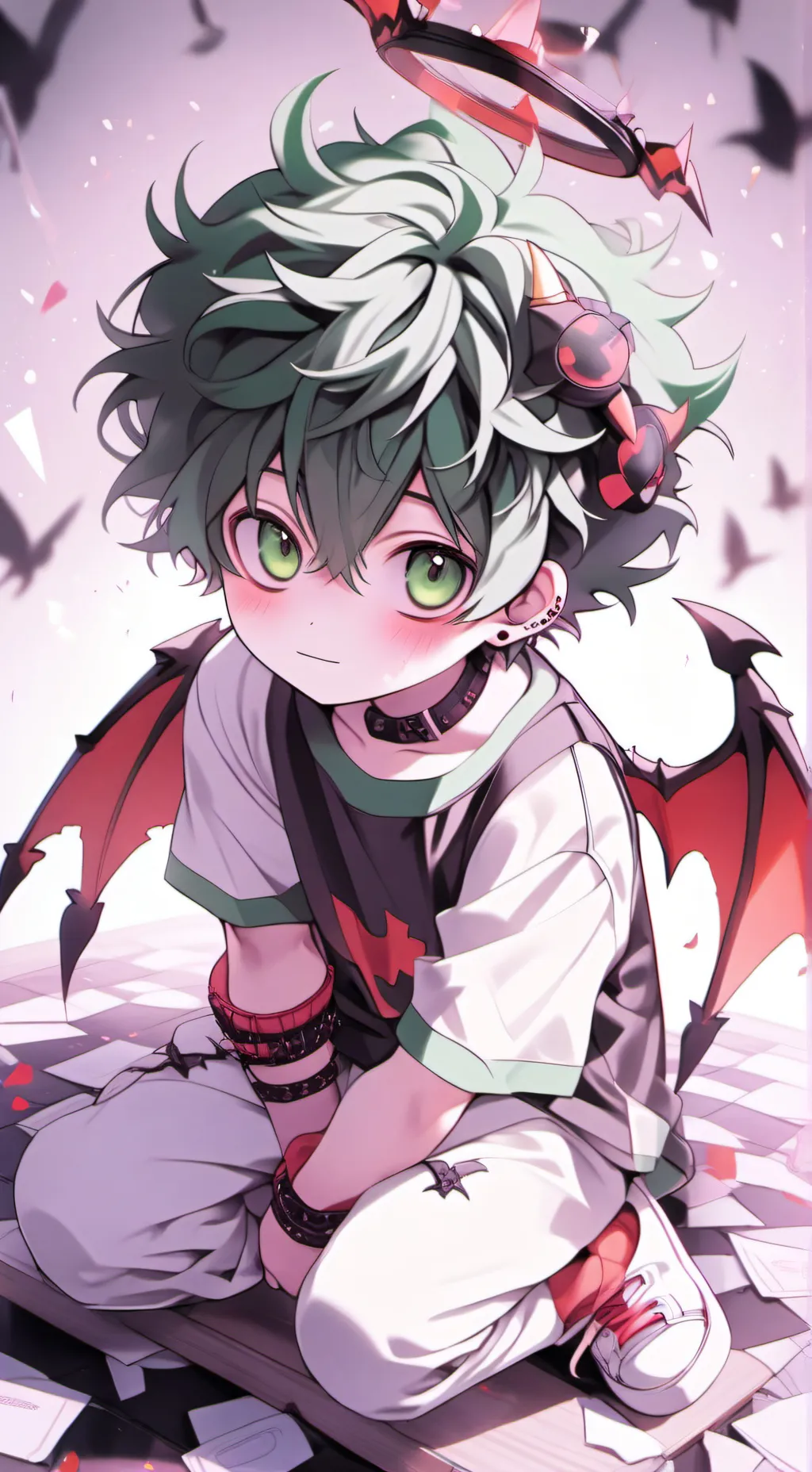 ai character: expiramented deku background