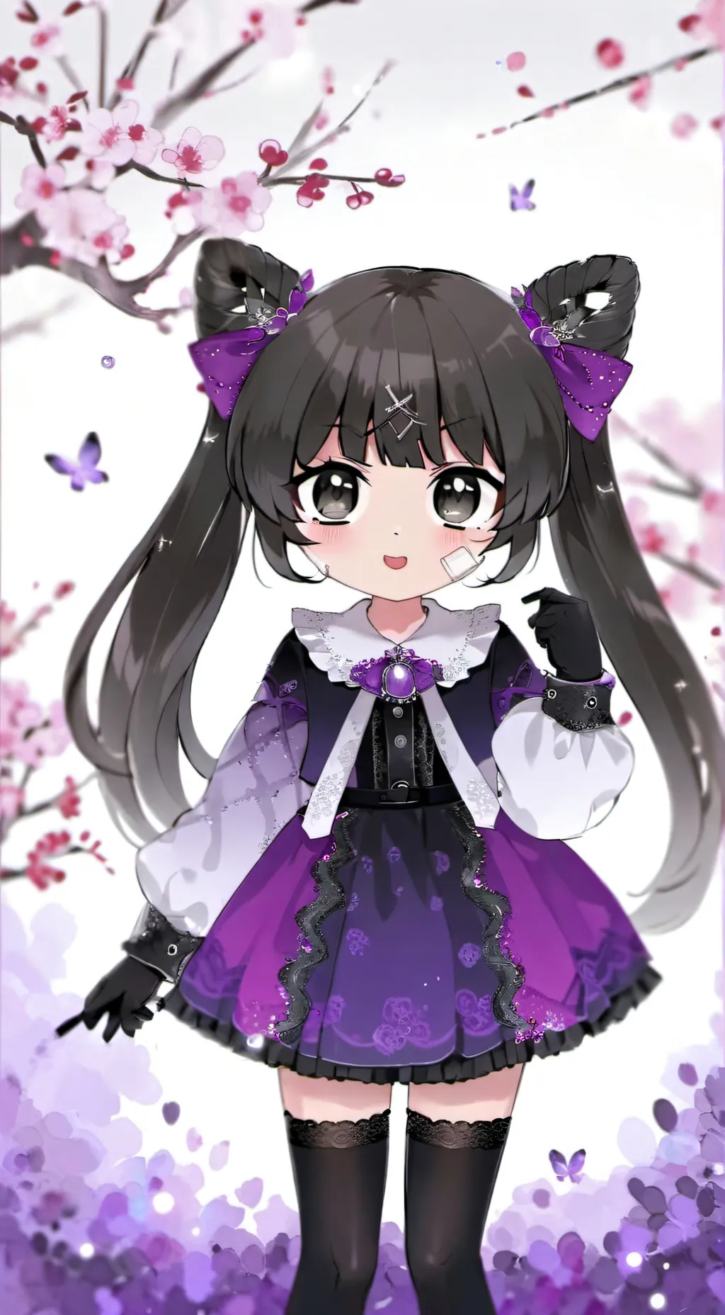 ai character: kuromi  background