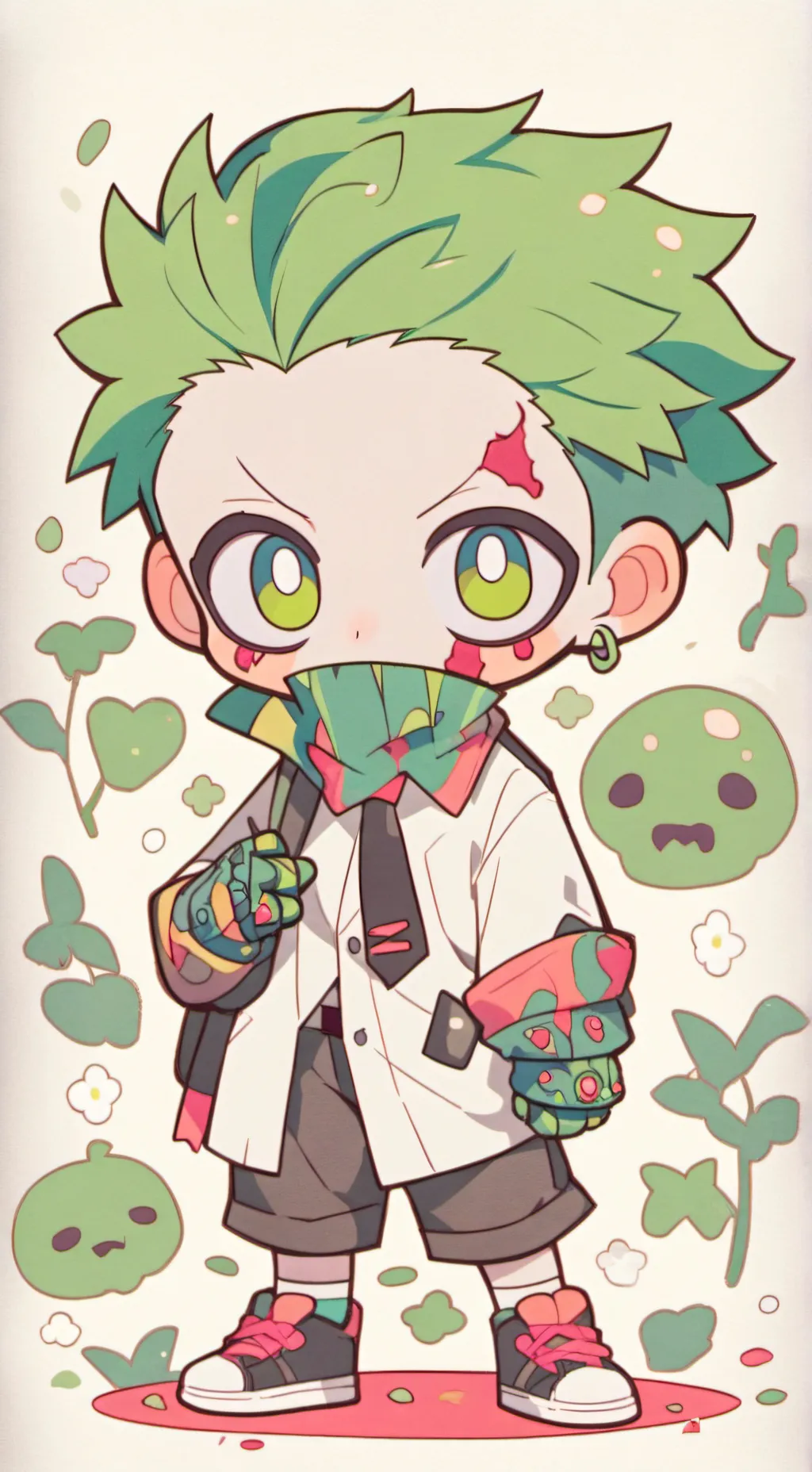 ai character: zombie max background
