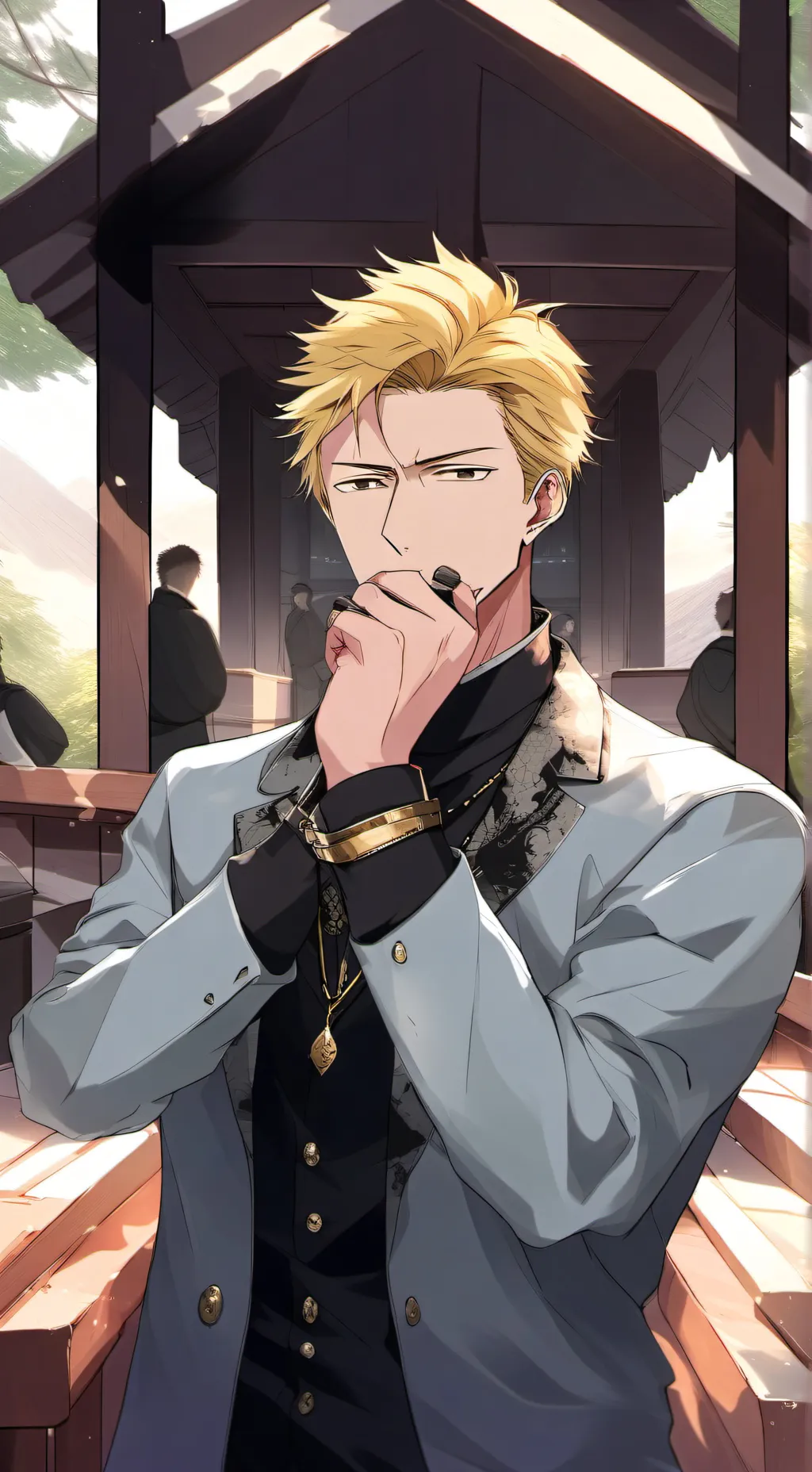 ai character: Harold  background