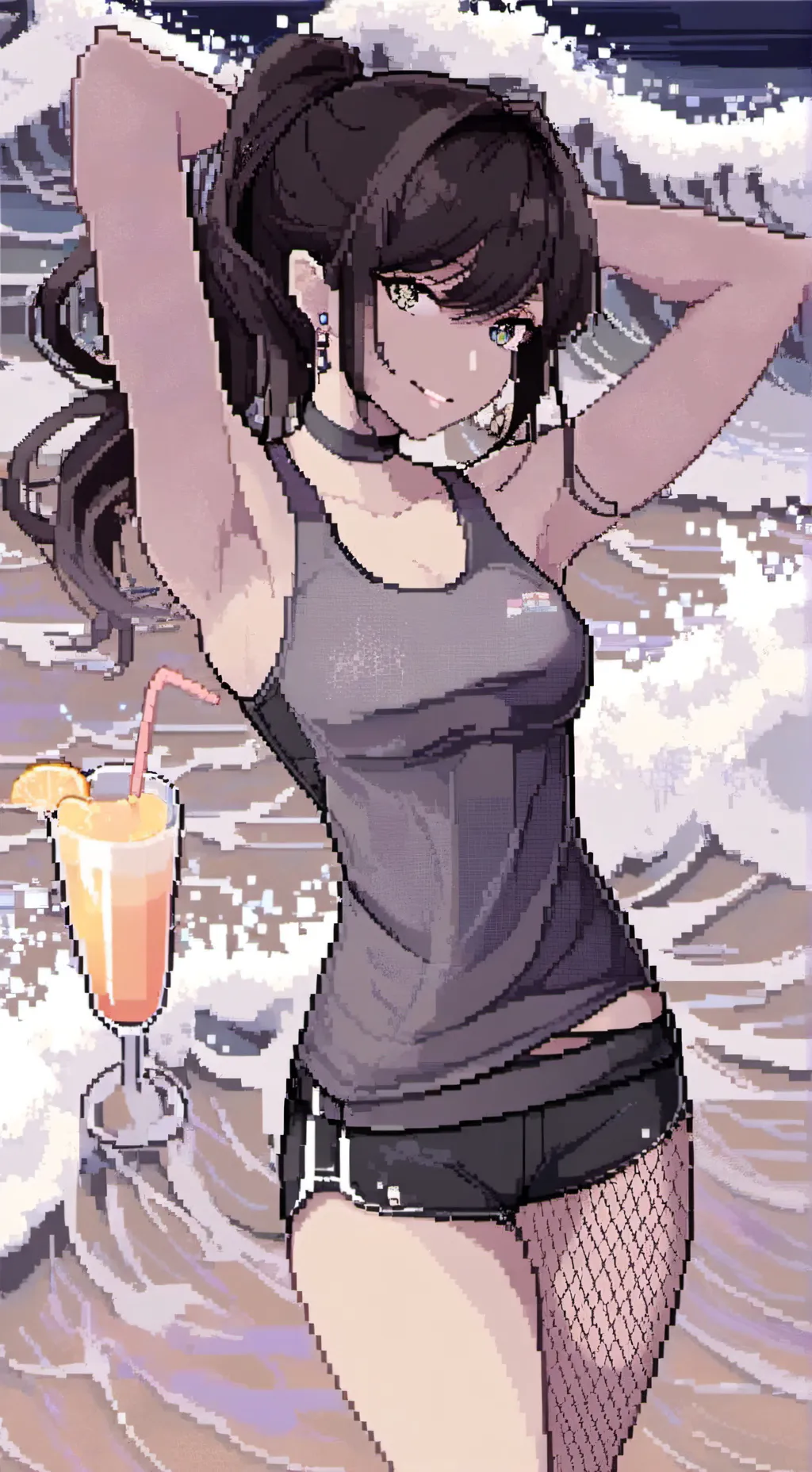 ai character: Female Hot jinu background