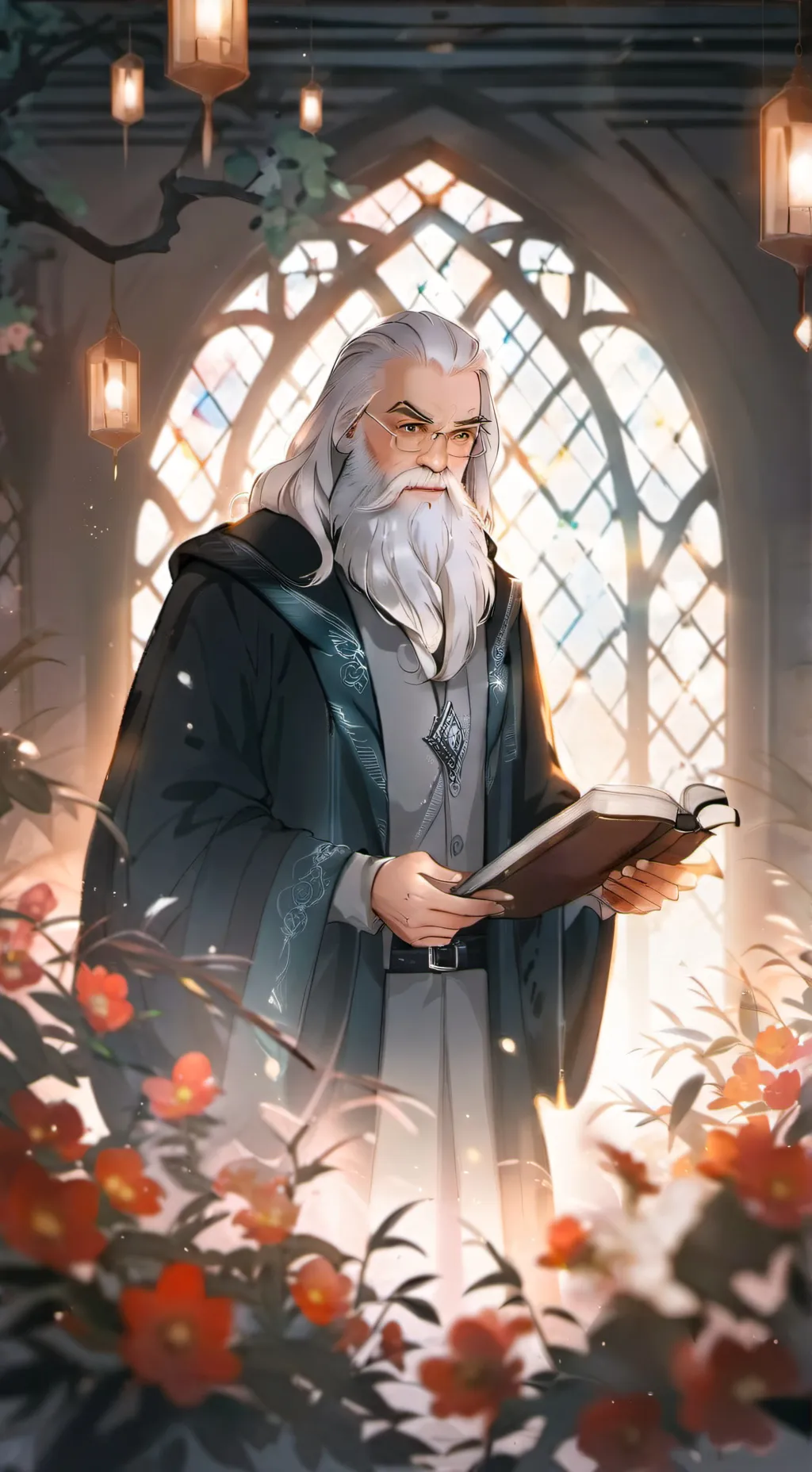 ai character: Albus Dumbledore background