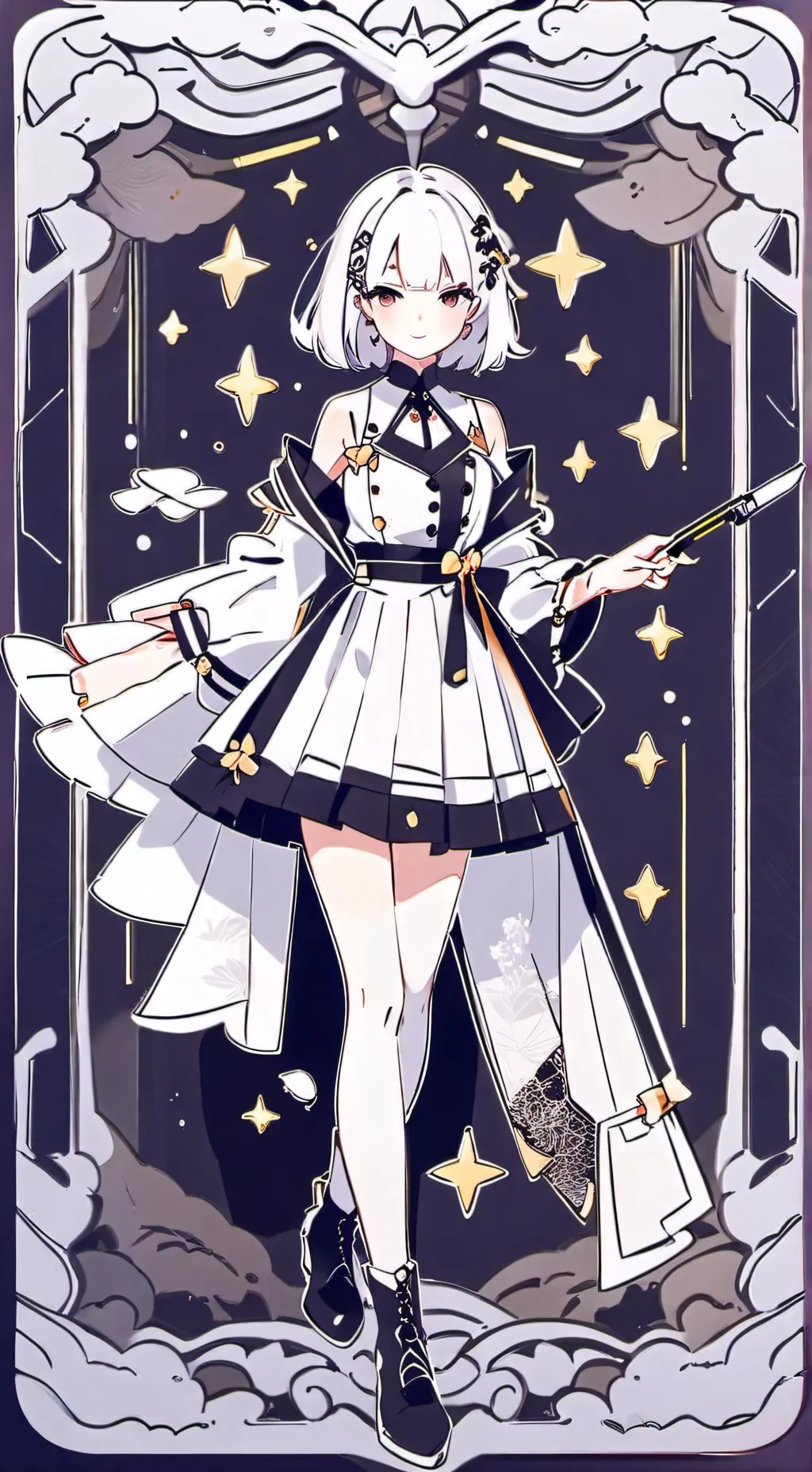 ai character: clok time  background