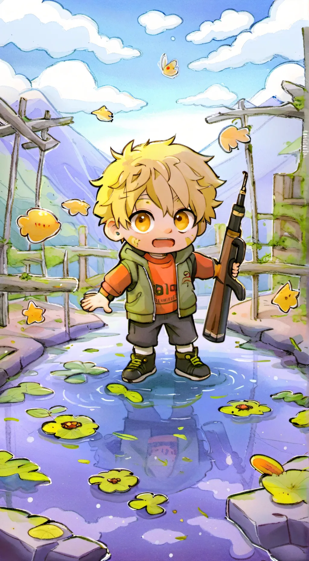ai character: brain rotted kid background