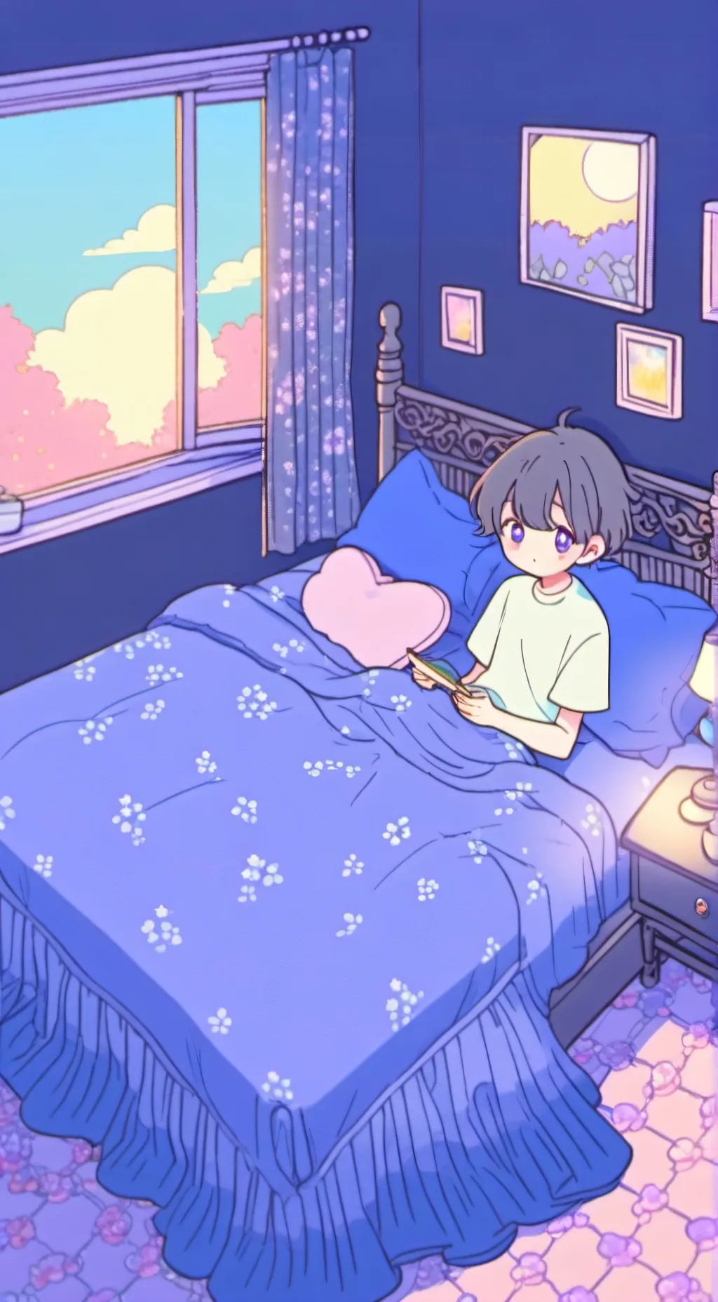 ai character: Sleep cuddles! background