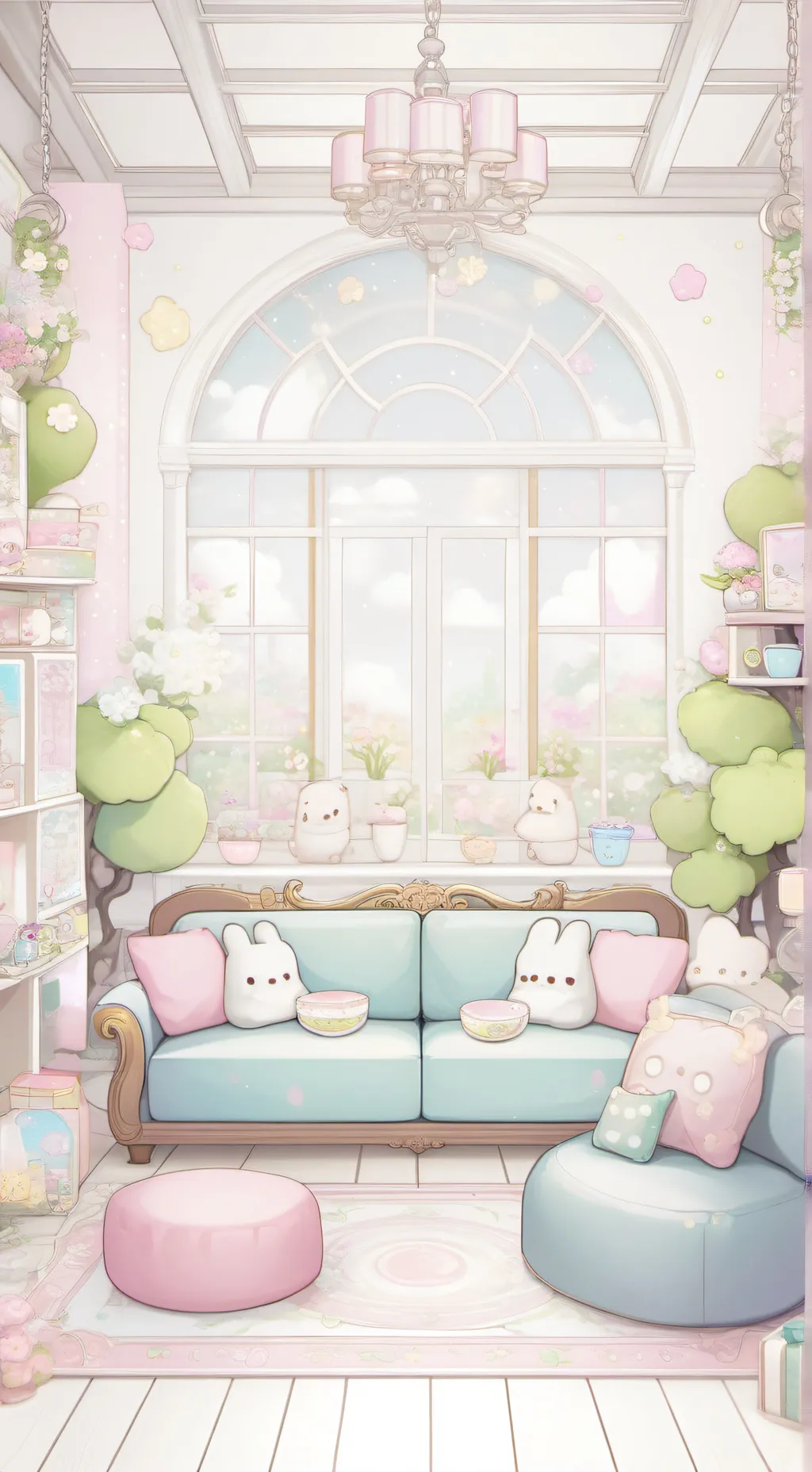 ai character: React to music gf background