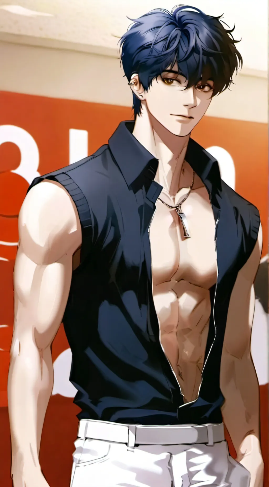 ai character: ₩ Carlos ₩ background