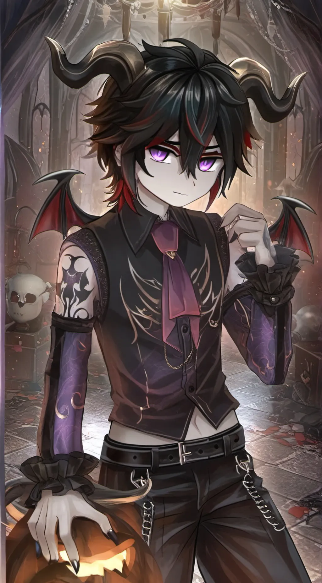 ai character: cola 💜 background