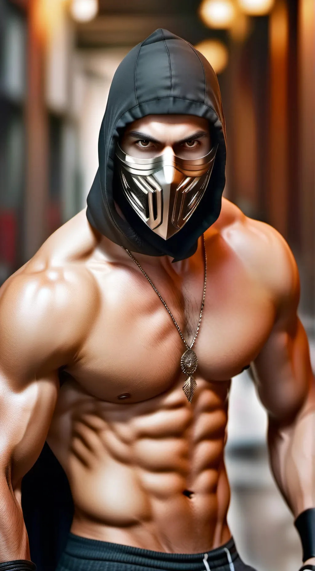 ai character: handsome man background