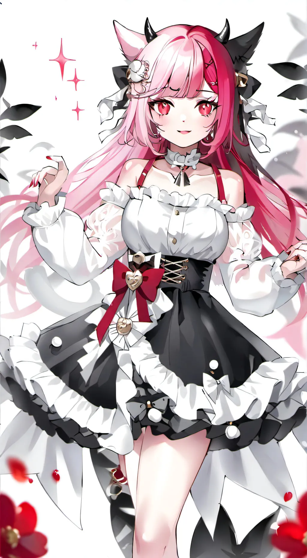 ai character: demon kawaiichan  background